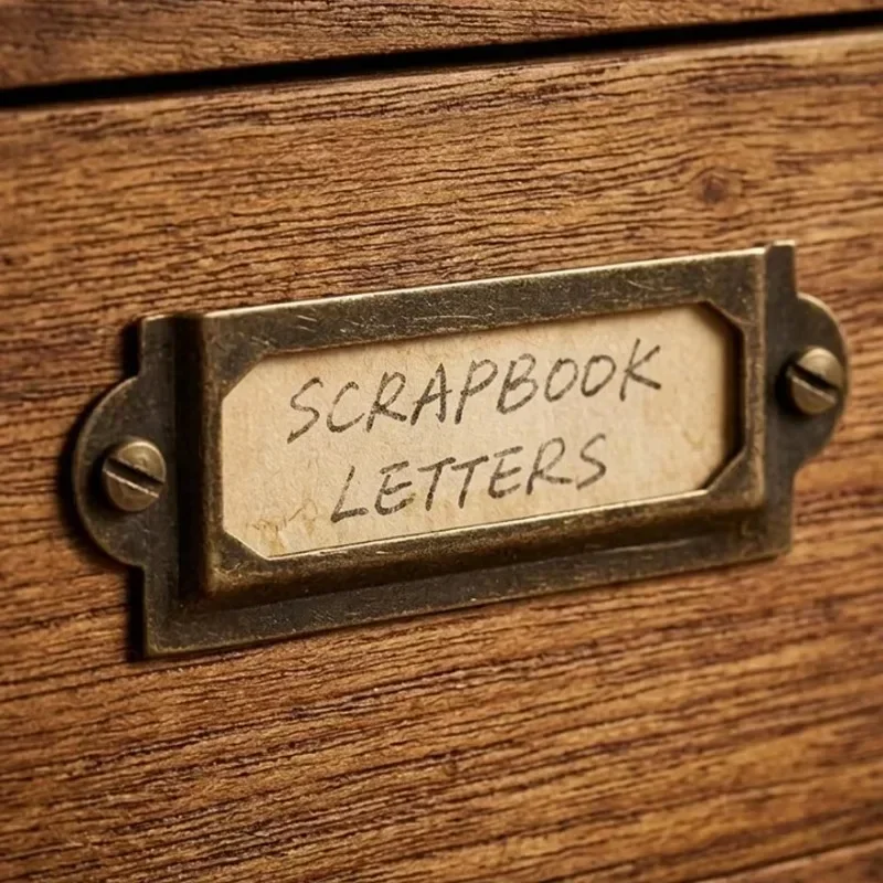 Metalen vintage label met hand - Furniture Hardware Names recensie en prijs
